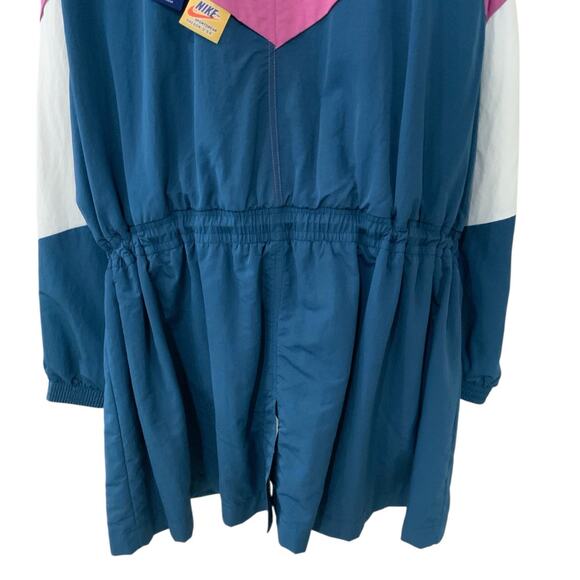 Nike Track Jacket Womens 2X Swoosh Spell Out Full Zip Cinched Waist Activewear - Picture 9 of 15